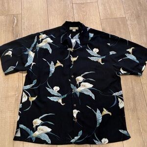 Tommy Bahama Black Floral Men's Shirt